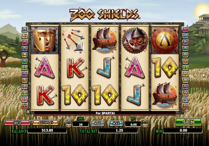 Игровой автомат «300 Shields» (300 Щитов) в казино Вулкан Старс