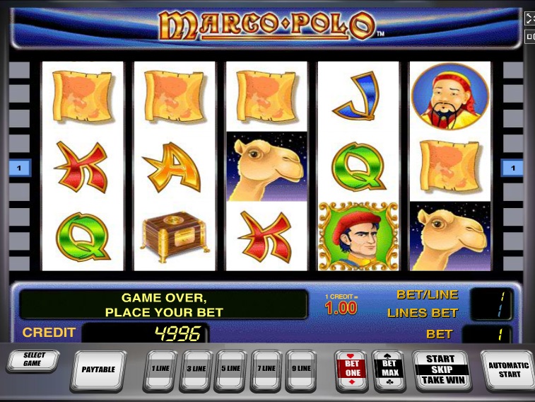 Автоматы на деньги «Marco Polo» в казино Вулкан