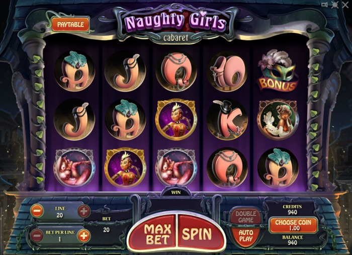 Игровые автоматы «Naughty Girls Cabaret» на портале казино Фреш
