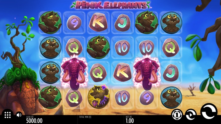 Игровой автомат «Pink Elephants» в онлайн клубе Гаминатор слотс